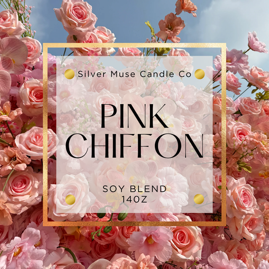 Pink Chiffon Candle